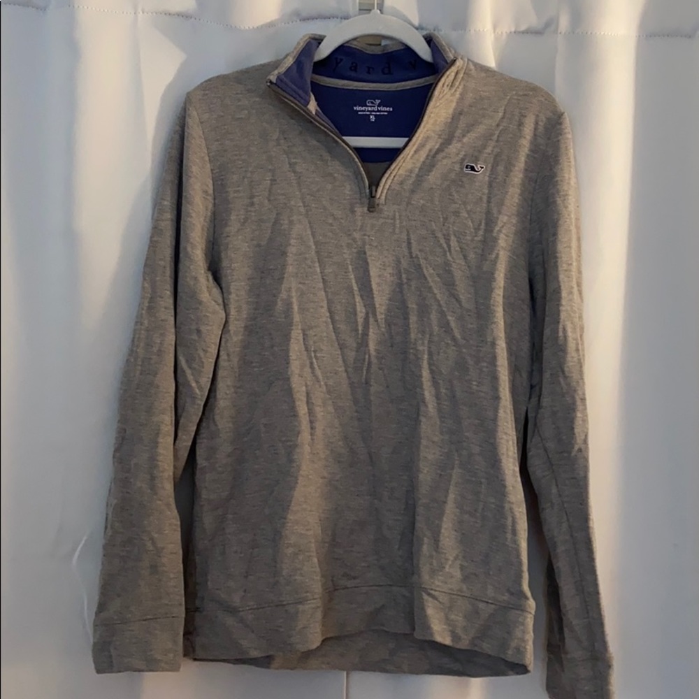 Vineyard Vines grey quarter zip